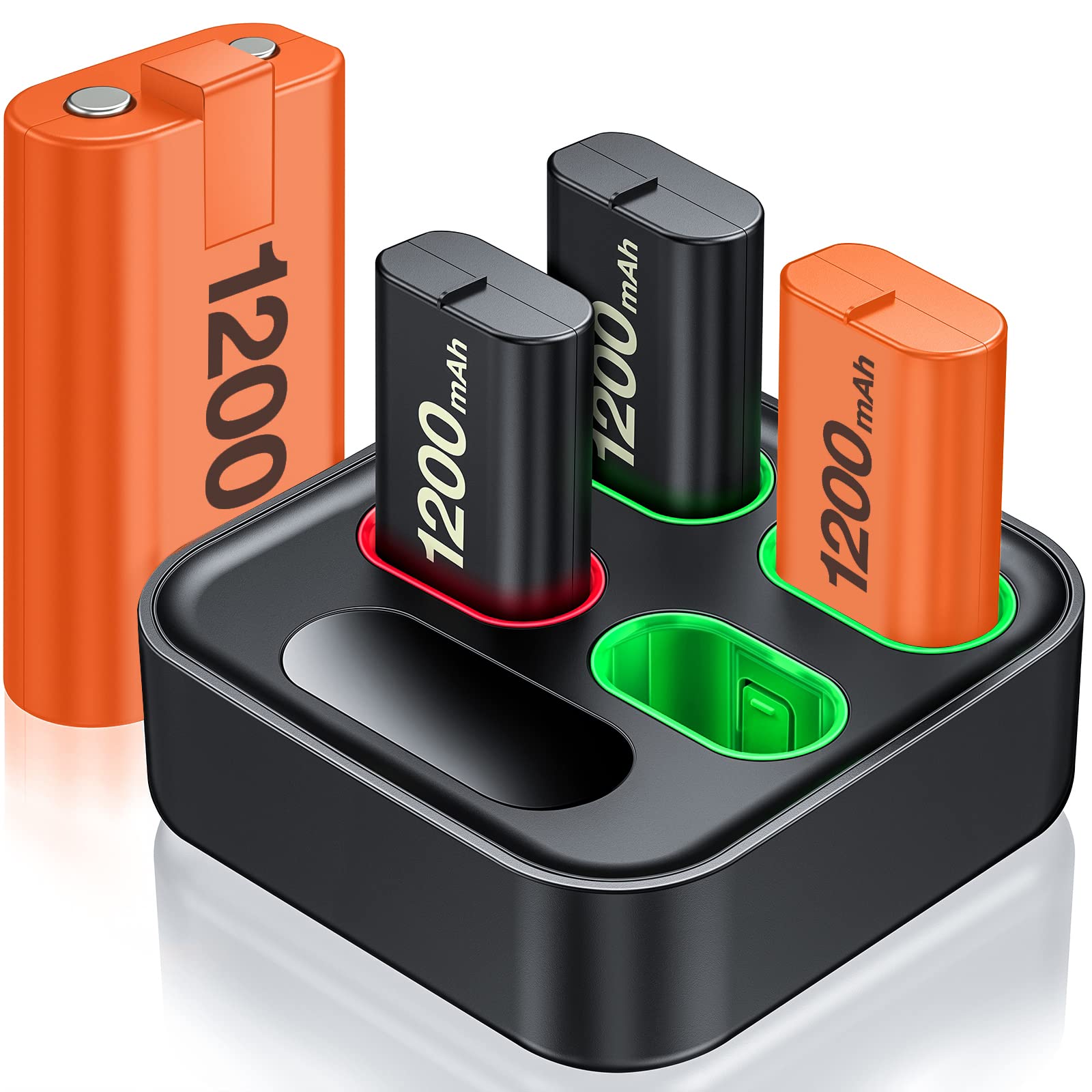 ESYWEN Charger for Xbox One Controller Battery Pack, 4×1200mAh Rechargeable Battery Pack for Xbox One, Accessories with Co...