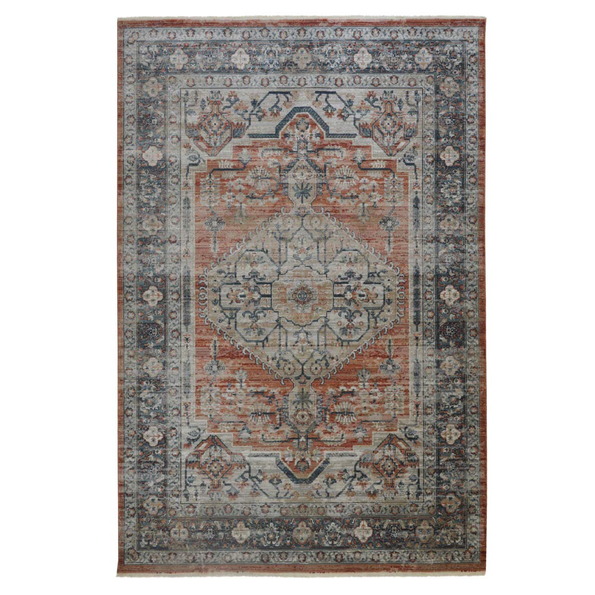 RugVista Vintage Vega, Tapis, Vintage, 80 x 300 cm, Rectangulaire, Poil Ras, Salle de séjour, à Manger, Chambre, Cuisine, Couloir, Nettoyage Sec Seulement, Oeko_tex_100, Noir