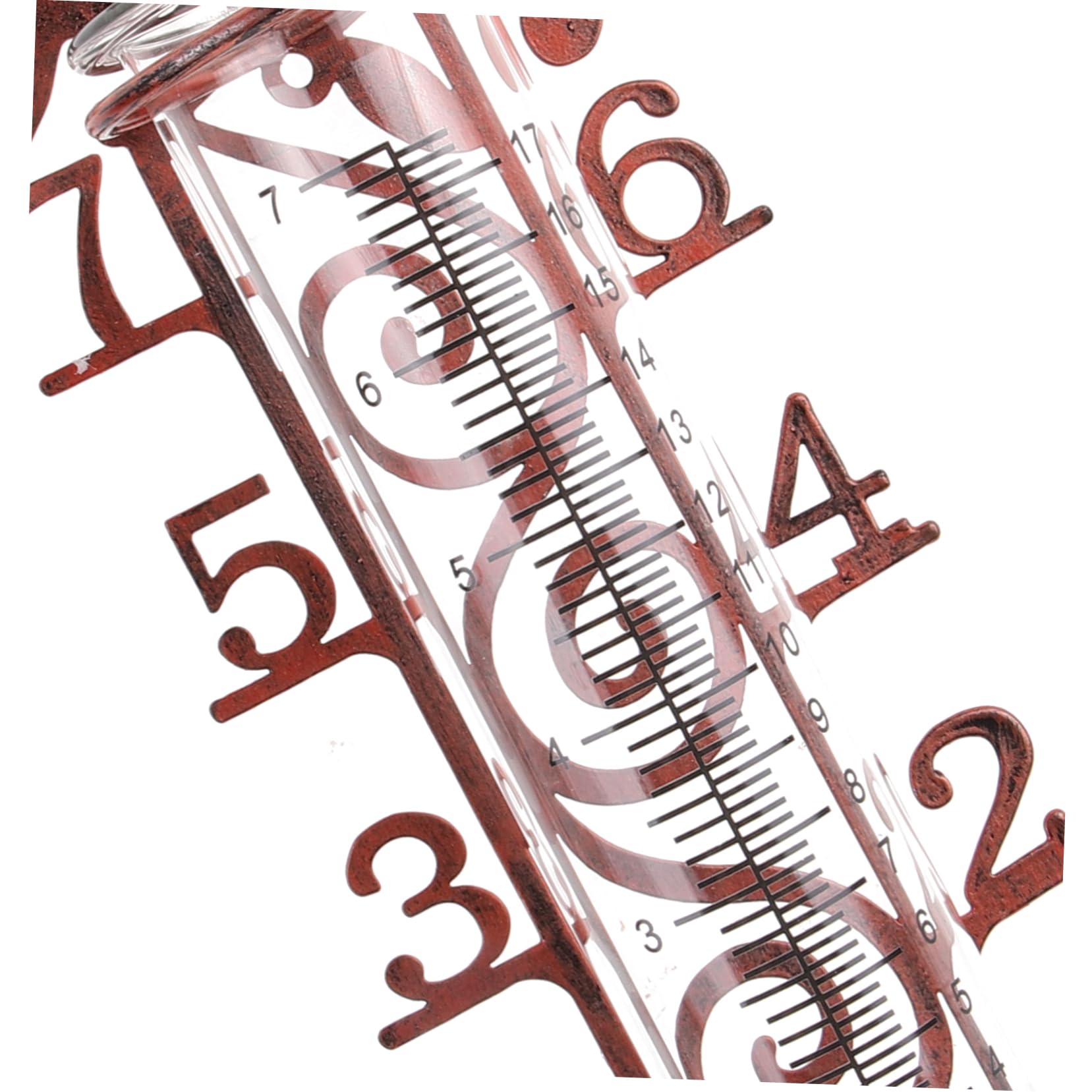 5stücke Rain Gauge Mit Metallpfahl Digitale Regenmessung Für Garten Und Outdoor-Bereich Kapazität Installieren Für Präzise Bewässerung Und Gartenpflege