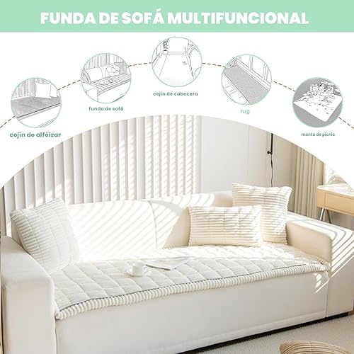 Miniatura 3 de ZQFFB Funda para Sofá para Mascotas Perros Lavable Antideslizante Protector para Mascotas Alfombra para Perros para Sofás y Sillones