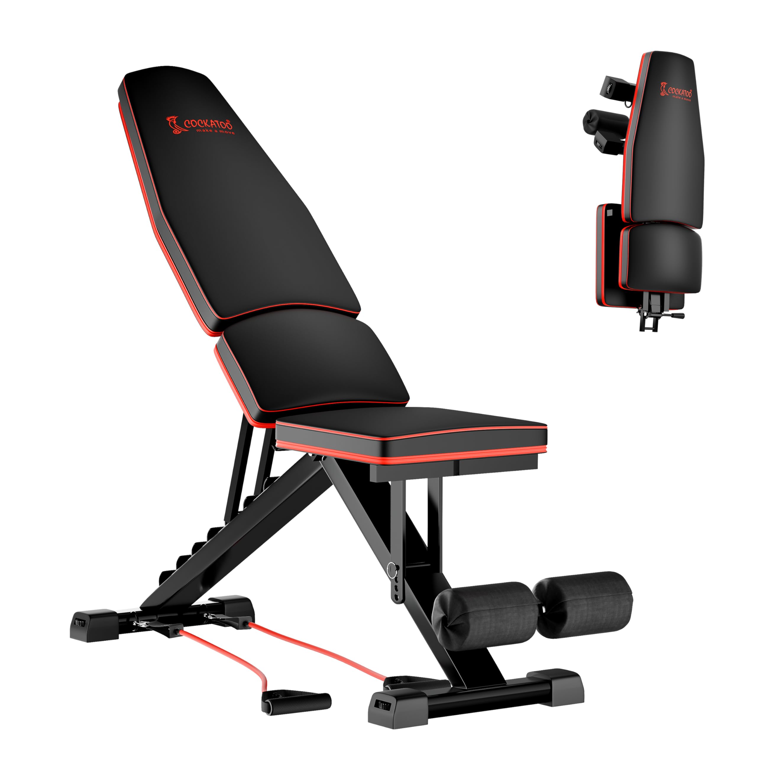 Cockatoo Alpha X10 Incline Decline Bench - 150Kg Capacity