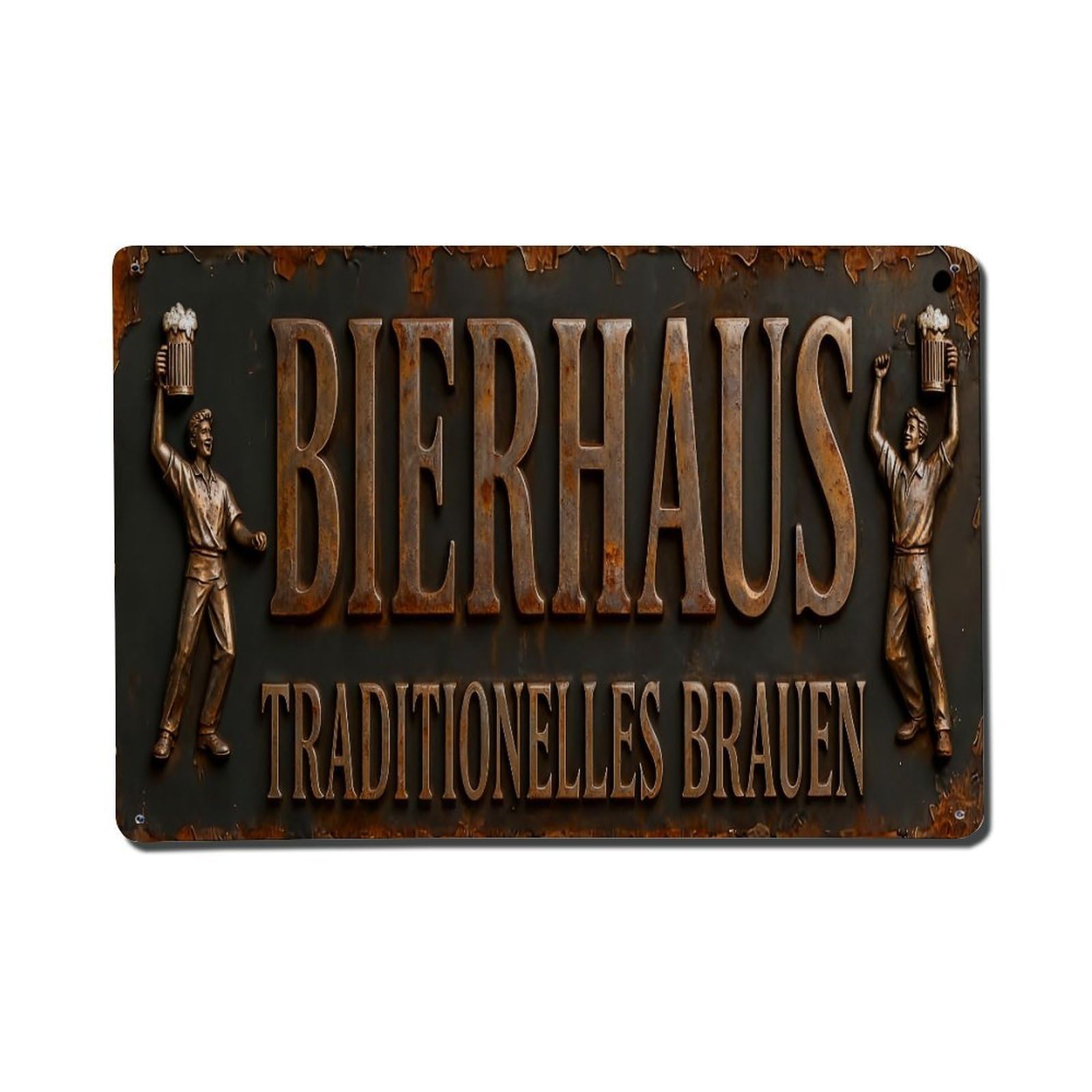 Iageret Vintage Zentrum Fur Bierforschung Beer Mugs Metal Tin Sign Retro Wall Decor, Bar Garage Cafe Kitchen Home Wall Art Poster Decoration 8X12inches