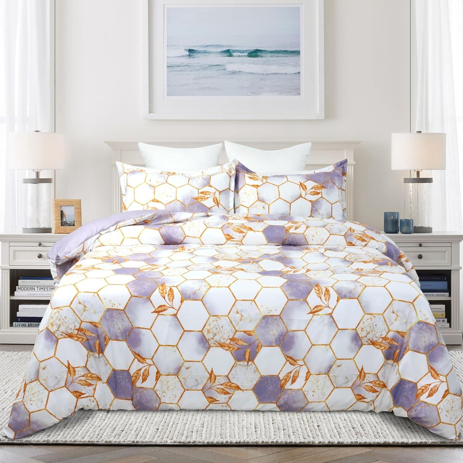 Parure de Lit 220x240 avec Fermeture Éclair pour Faciliter le Change