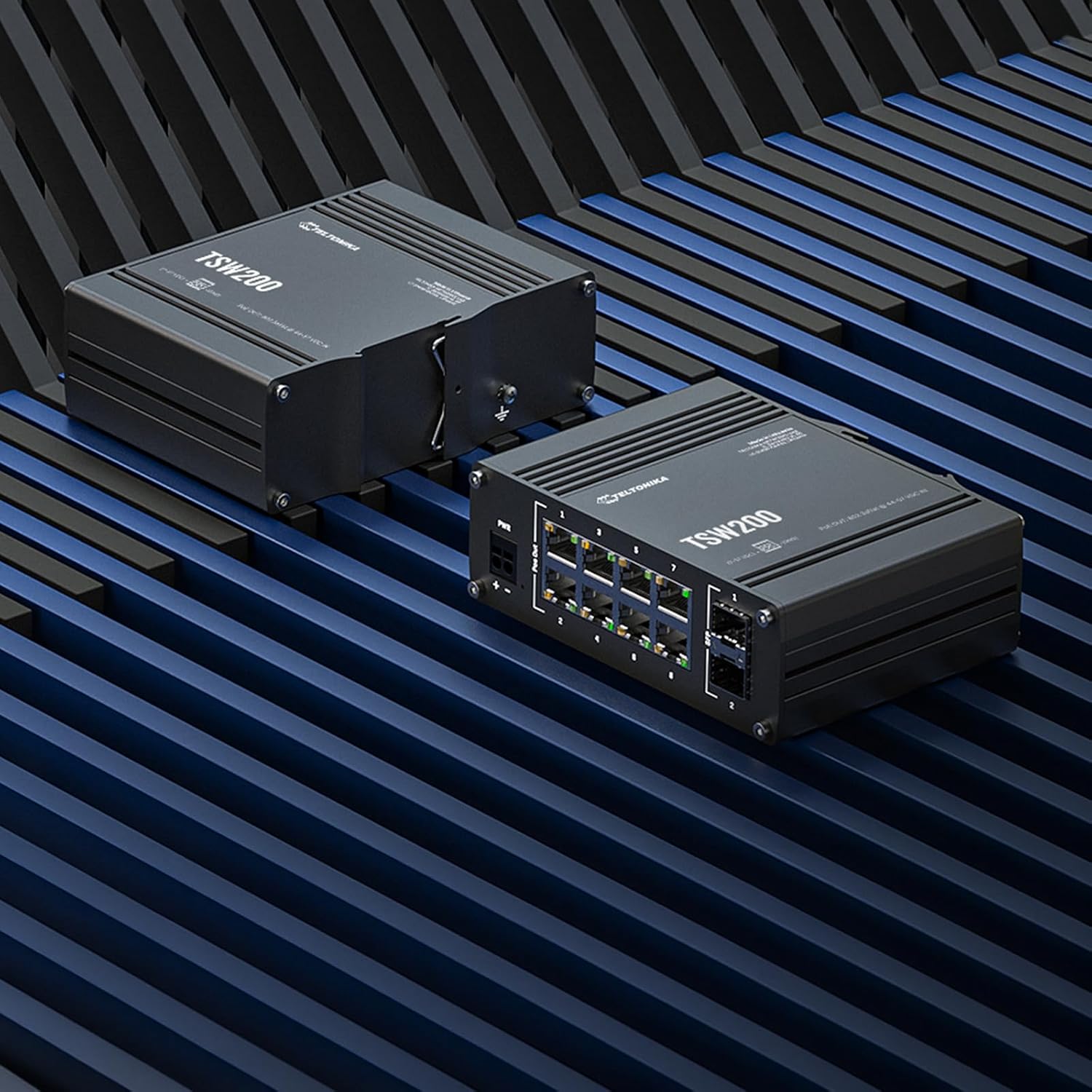 TELTONIKA TSW200 - Industrial Unmanaged PoE+ Switch - Does not include Power Supply NHT-PR320AUA