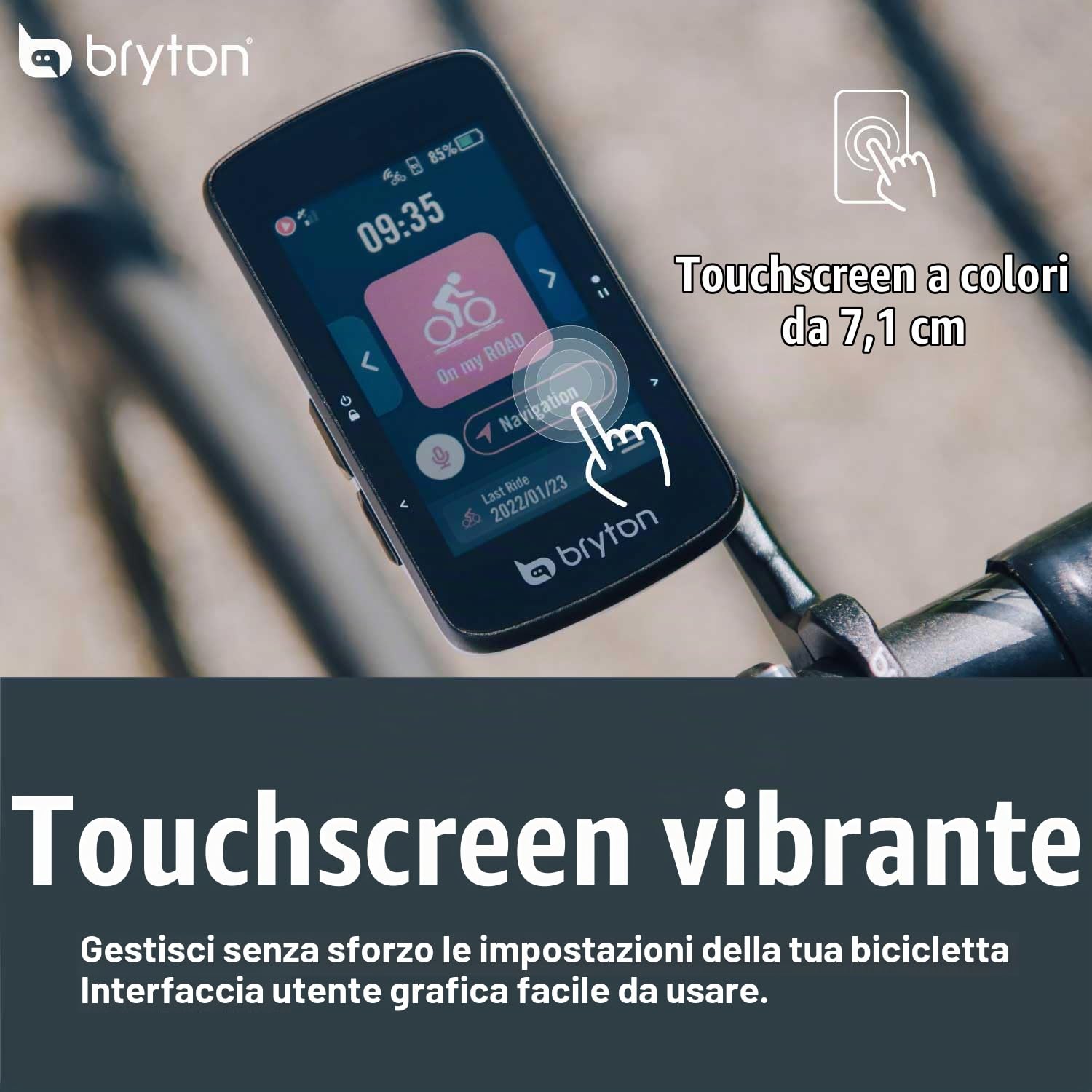 Bryton Rider 750 SE & Fanalino Posteriore Gardia R300 con Radar retrovisore Unisex Adulto, Nero, Unica