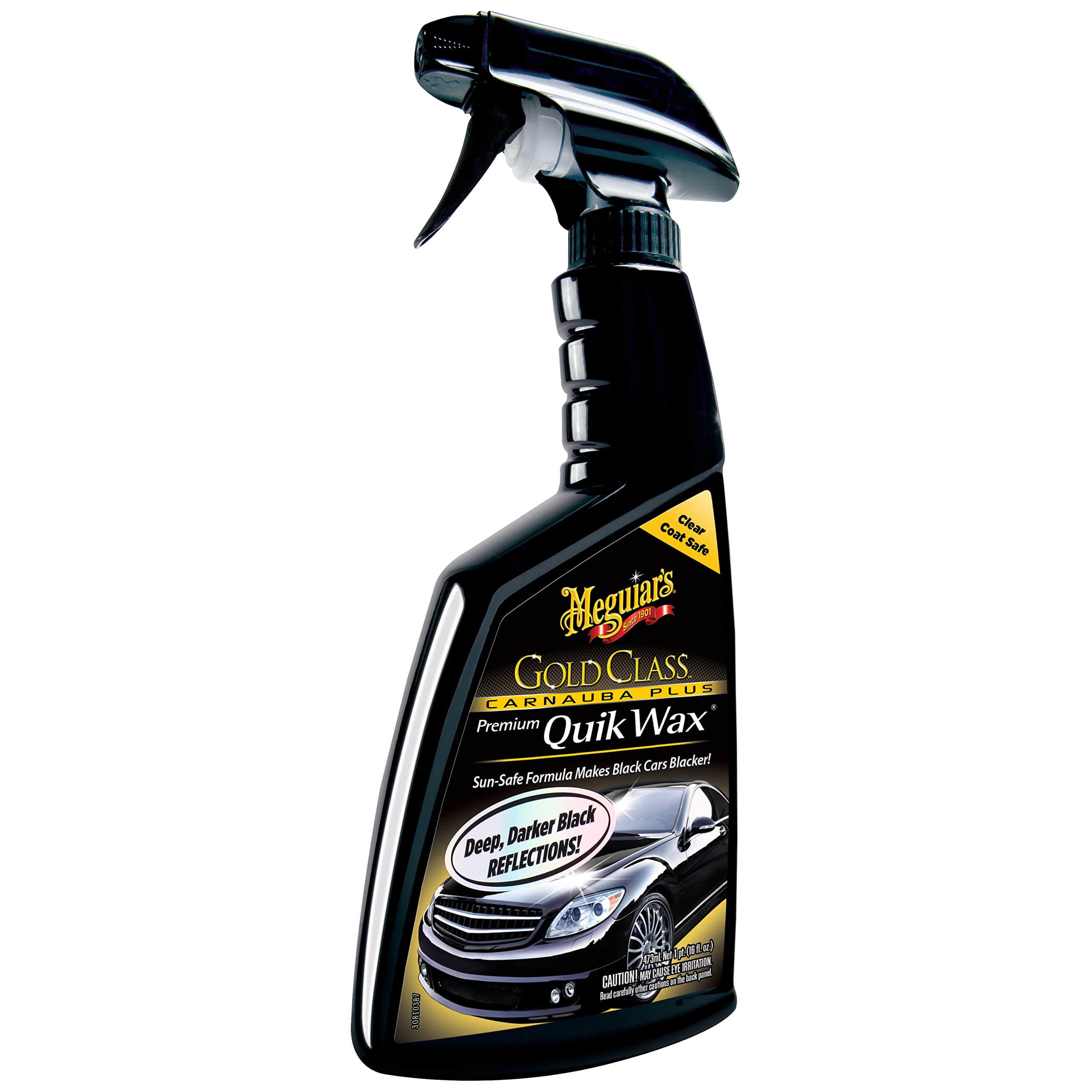 G7716 Gold Class Carnauba Quik Wax, Special Blend for Richness and Shine, Clear Coat Safe Meguiar's Quik Wax, Spray That Leaves Lasting Results Without Residue, 16 Oz