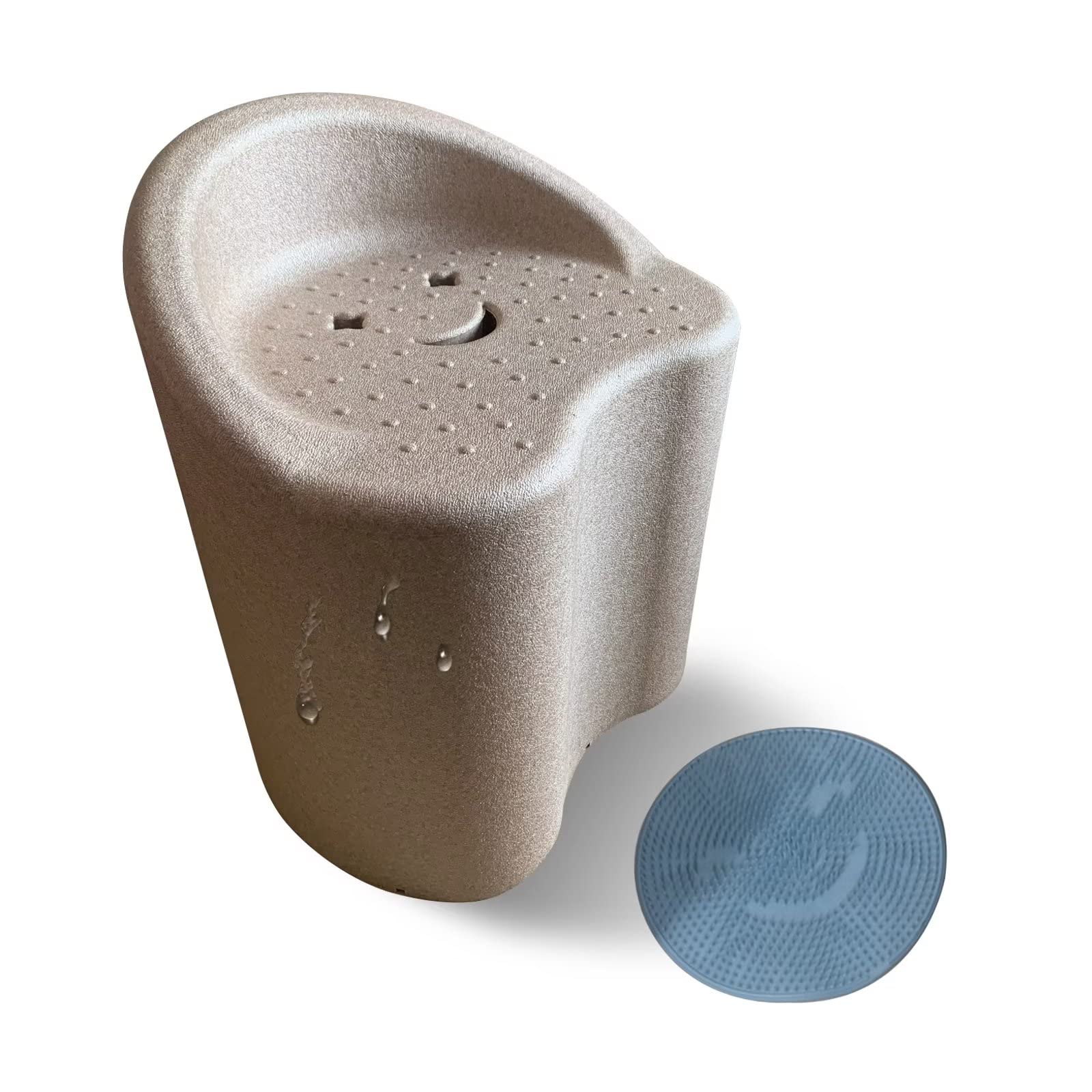 Shower Chair for Inside Showers, Ultra-Light 2.3lbs Bath Seat Bathroom Stool Non Slip Shower Bench for Elderly Pregnant and disabled, 330 lb. Cap, No Assembly Required