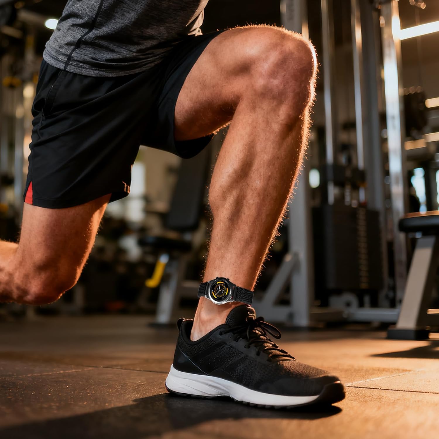 2 Pack Elastic Ankle/Arm Watch Bands Compatible with Garmin Venu 3/Venu 2/Vivoactive 4, Garmin Forerunner 570 47mm/265/255/255 Music, 22mm Sport Nylon Replacement Strap for Amazfit GTR 4/3/2 - Image 7