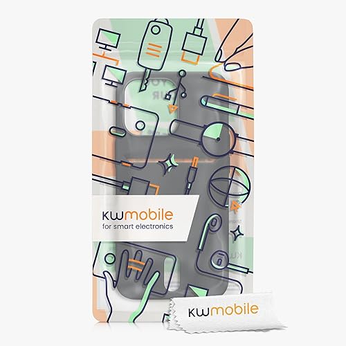 Miniatura 7 de kwmobile Funda compatible con Apple iPhone 13 Pro, funda de TPU suave con tarjetero y acabado de silicona, color negro