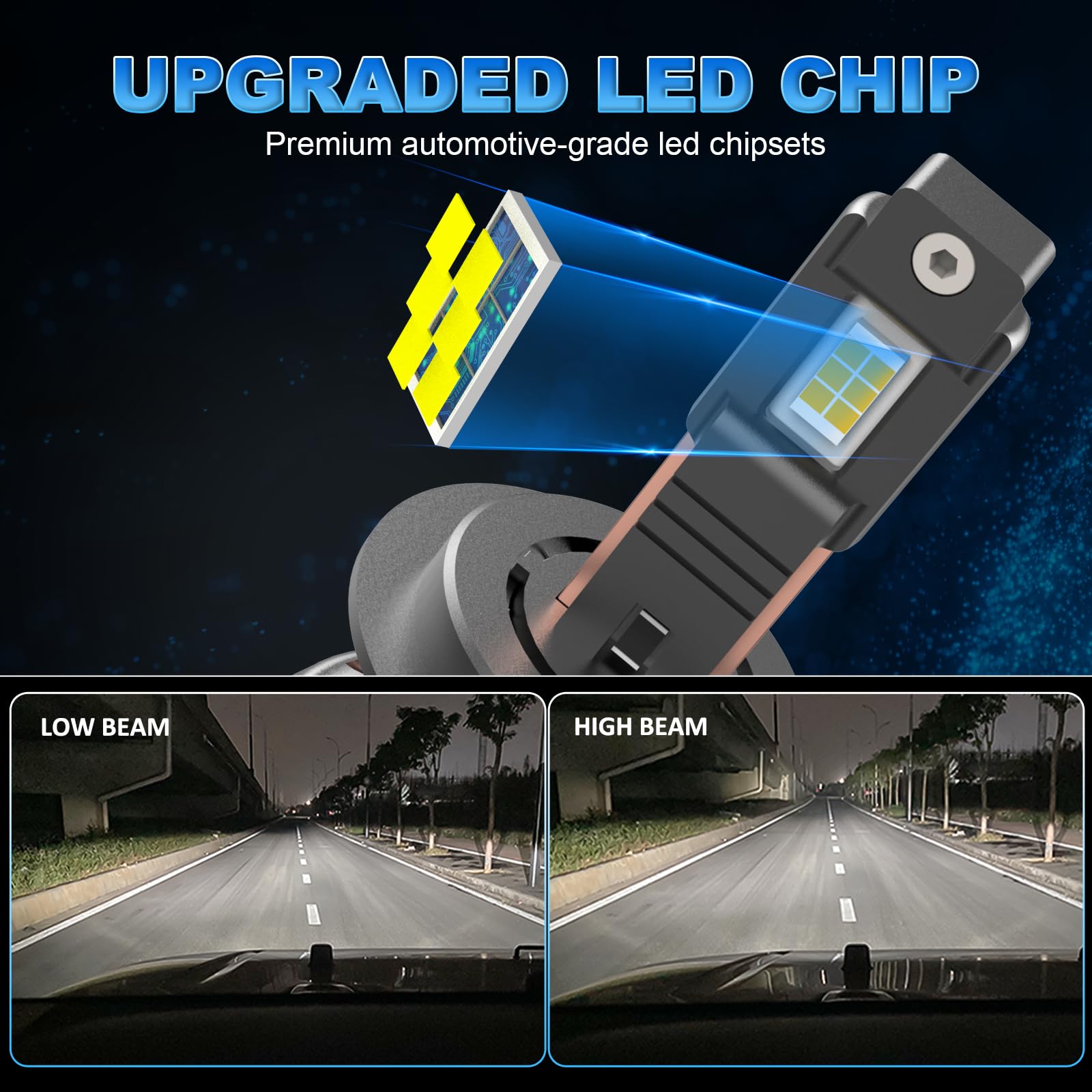 D-Lumina Ampoule H7 LED Canbus 130W 28000LM 6500K, Kit de Conversion pour Phares Halogènes de Voiture, Refroidissement avec Tube de Cuivre Épais, Lampes LED, 2 pièces