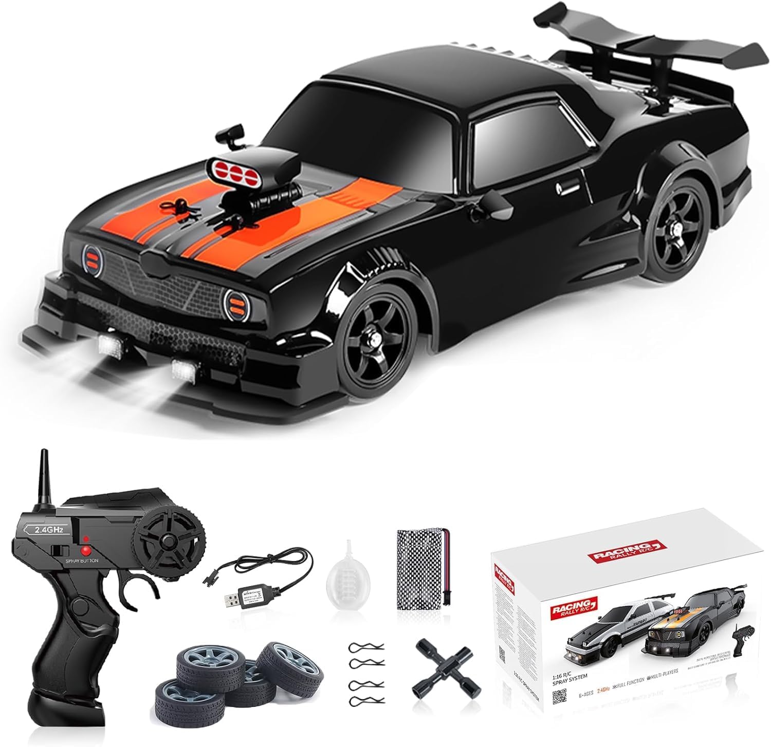 Daji Remote Control Car RC Drift Car 1/16 Scale 4WD 18KM/H High