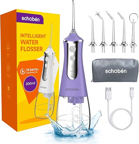 Herramientas de irrigador dental de agua para dientes, recargable, portátil, para agua, para limpieza oral, inalámbrico, con raspador de lengua,