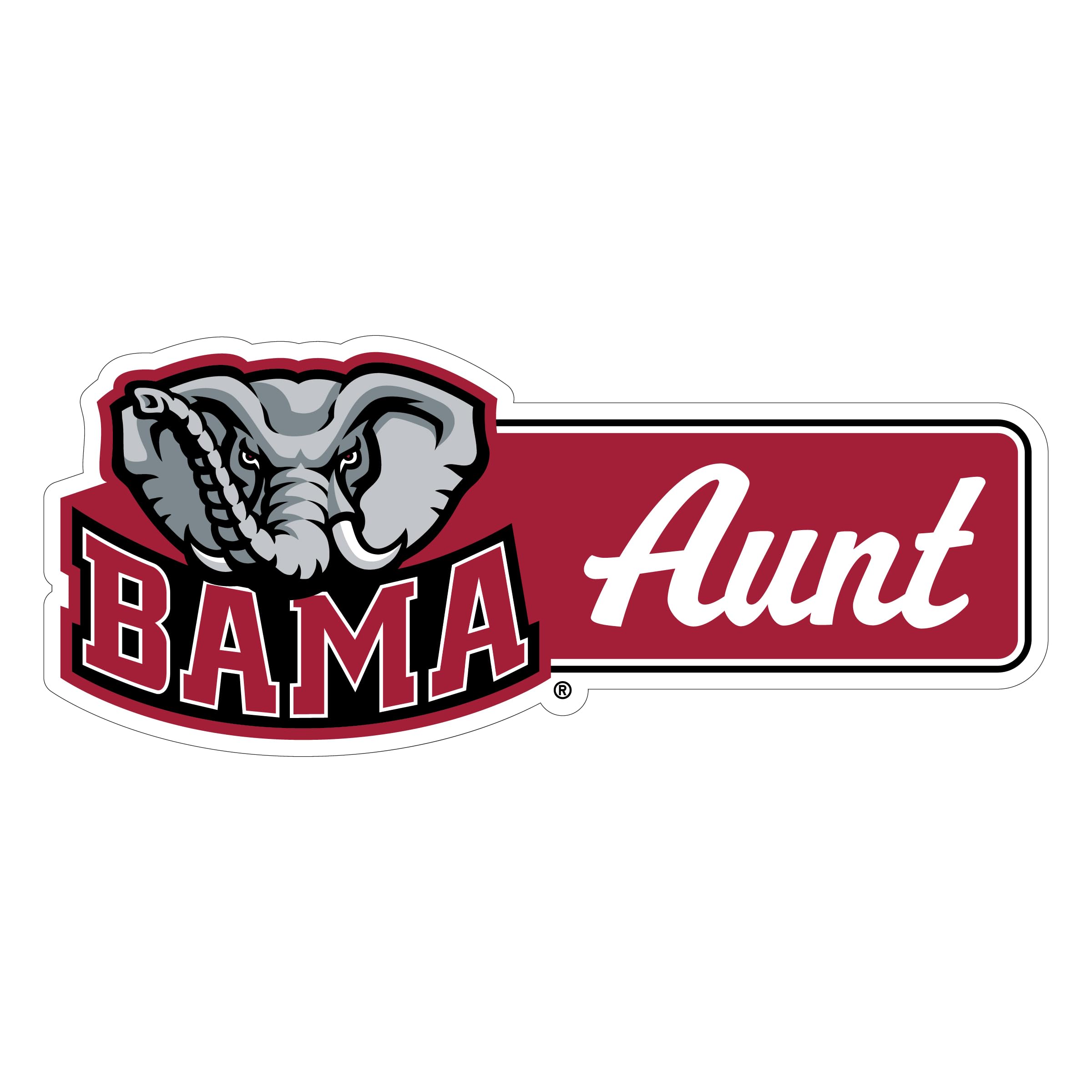 Alabama Crimson Tide Proud Aunt Decorative Magnet Officially Licensed Collegiate Product 5-Inches Wide