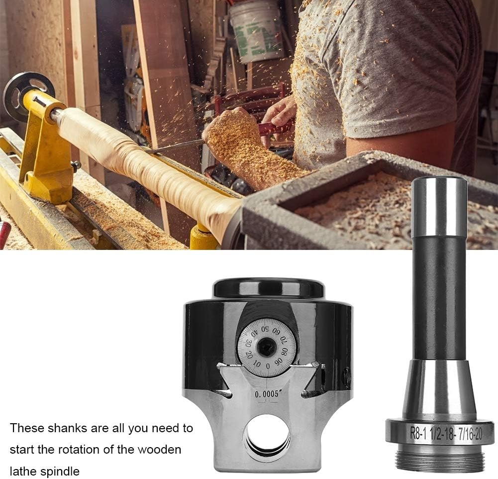 F1 Boring Head Tool Set with 18mm Shank Holder Adjustable Boring Bar for Woodworking, Precision Boring Head Set for Drilling & Milling Applications