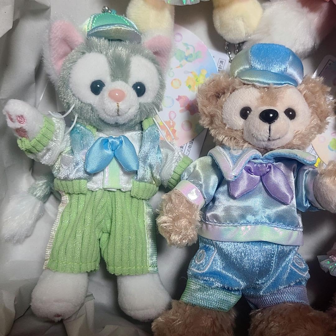 ダッフィー＆フレンズ 20周年 カラフルハピネス ぬいぐるみバッジ 7体