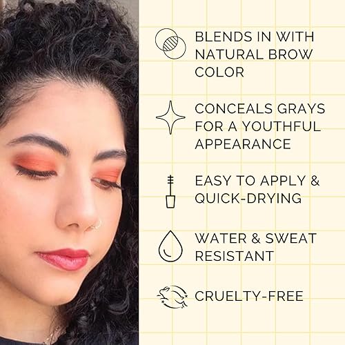 Miniatura 6 de Elizabeth Mott Queen of the Fill Gel tintado para cejas  Relleno de cejas, voluminizador y fijador  Define, da forma y cubre las canas  Resistente