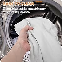 Vista 6 de Bañera inflable para bebé, incluye funda de microfibra 2 en 1, alas desmontables y bolsa de almacenamiento, regalo para recién nacidos de 0 a 6