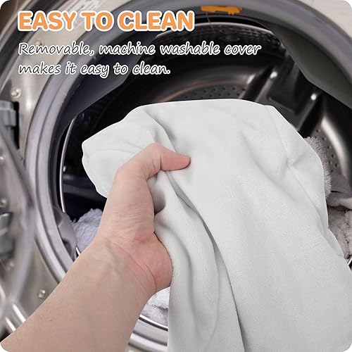 Miniatura 6 de Bañera inflable para bebé, incluye funda de microfibra 2 en 1, alas desmontables y bolsa de almacenamiento, regalo para recién nacidos de 0 a 6