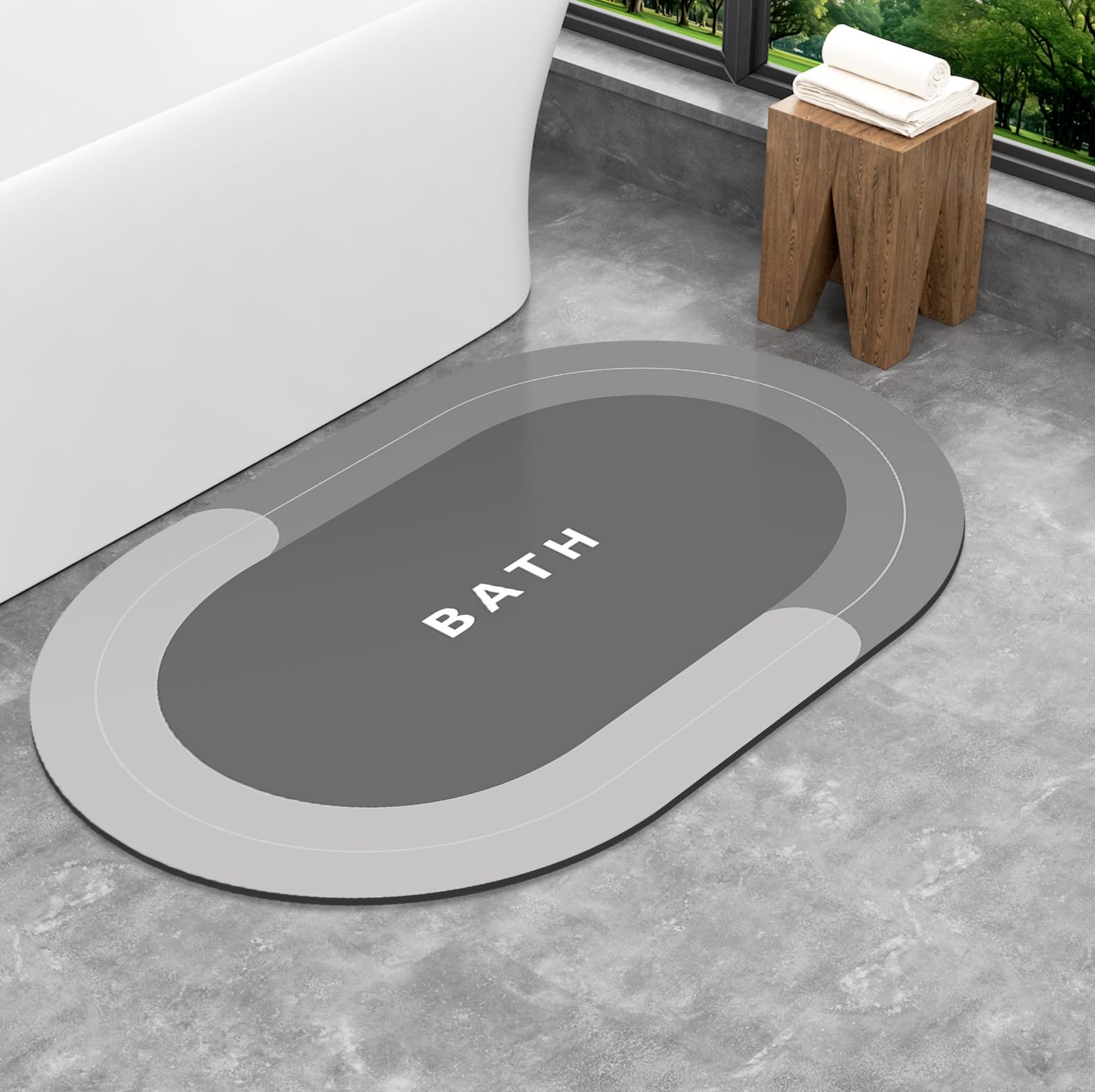 Tapis de sol de bain antidérapant idéal devant la douche ou baignoire