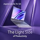 Acer Aspire Lite, Intel Core 3-100U Processor, 8GB DDR4 RAM/512GB SSD, 39.62cm/15.6" FHD IPS Display, Win 11 Home, Steel Gray, 1.59 Kg,AL15-53, Thin & Light Laptop gallery image