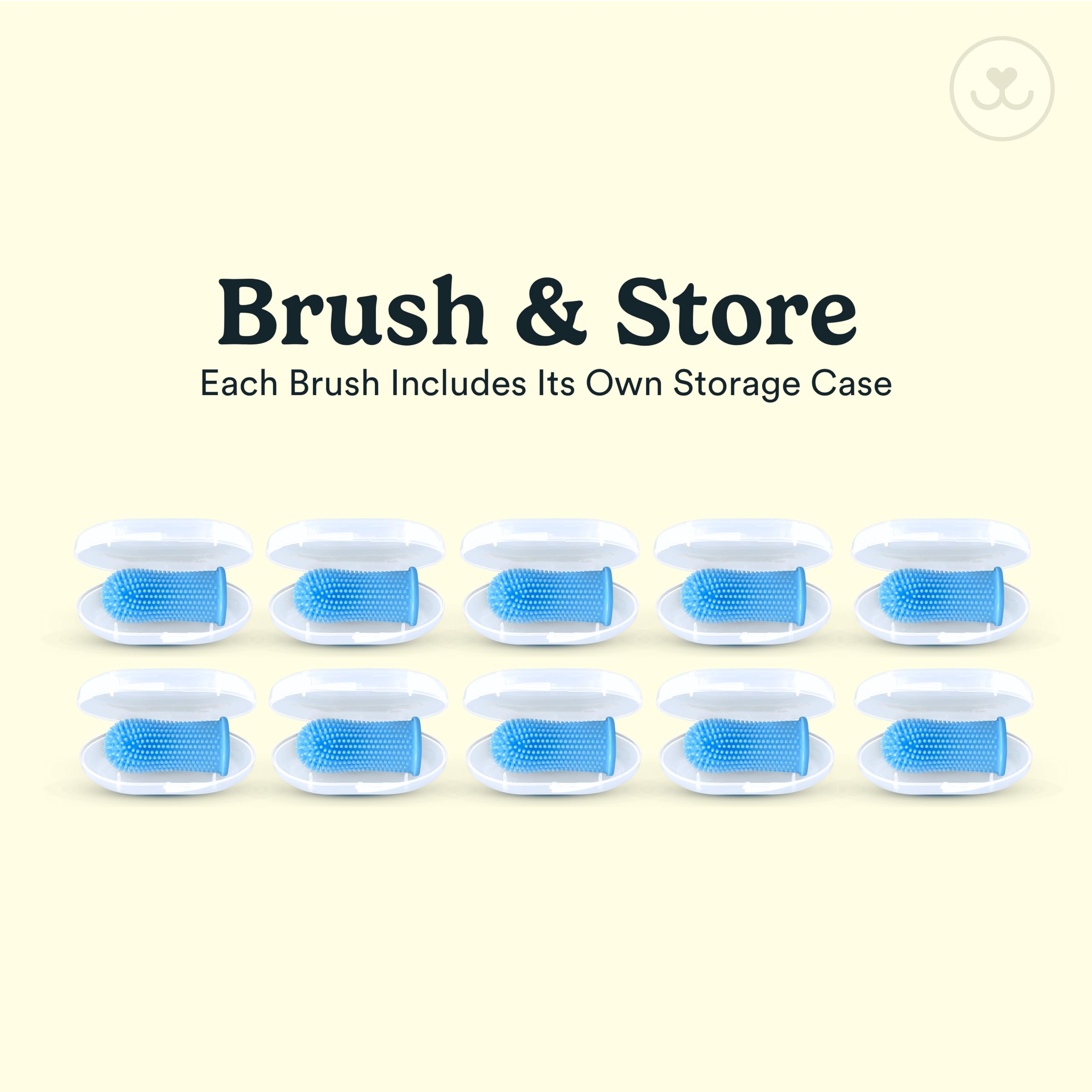 Jasper Lot de 10 brosses à dents pour chien, brosse à dents pour animaux domestiques, brosse à dents pour chat, kit de soins dentaires et de nettoyage des dents, brosse à dents pour animaux
