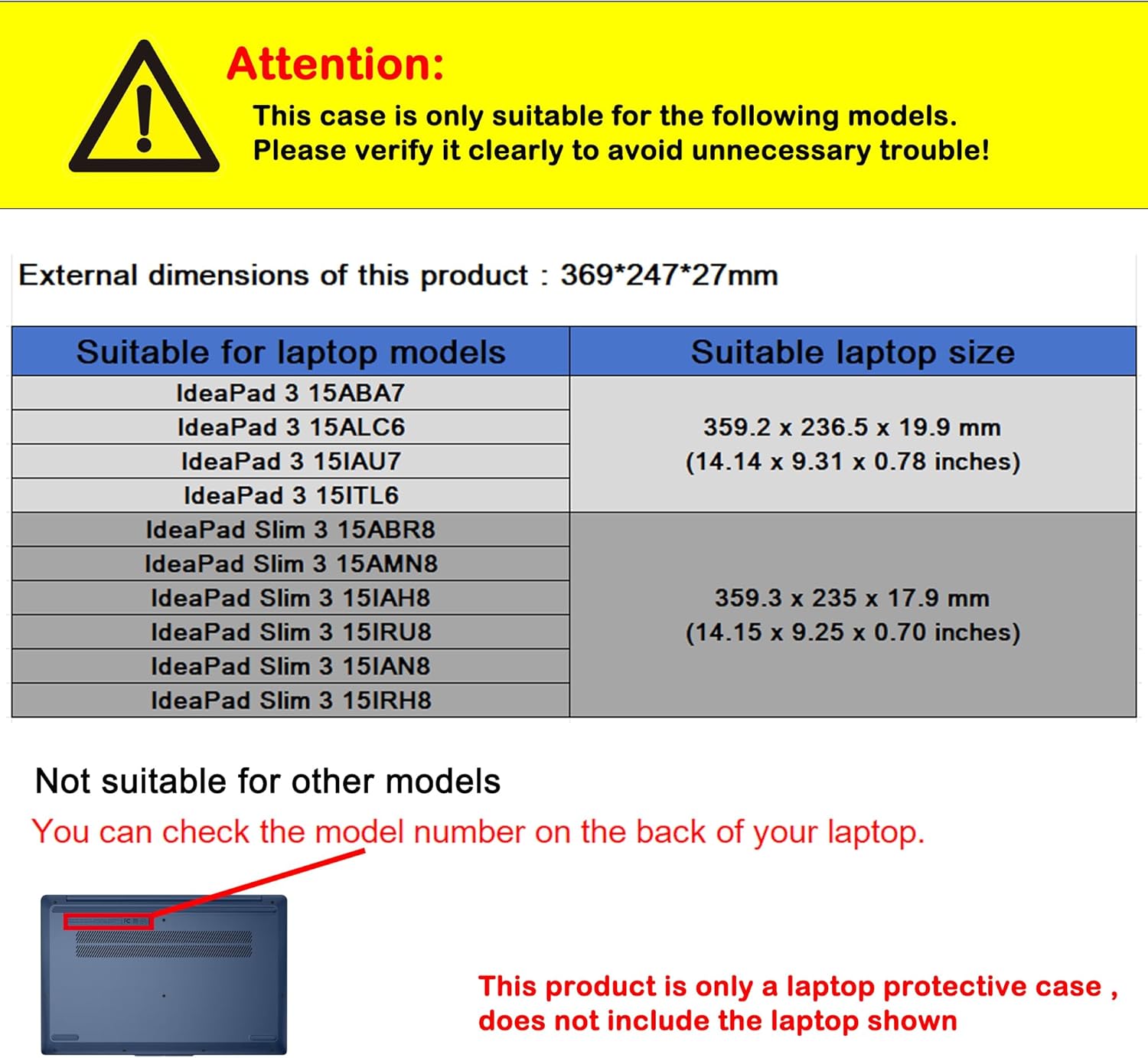 Laptop Case Cover for 15.6'' Lenovo IdeaPad 3 15ABA7 15ALC6 15IAU7 15ITL6 &IdeaPad Slim 3 15ABR8 15AMN8 15IAH8 15IRU8 15IAN8 15IRH8 Notebook Sleeve Bag，Detachable PU Leather Shell (15.6inch, Wine red)