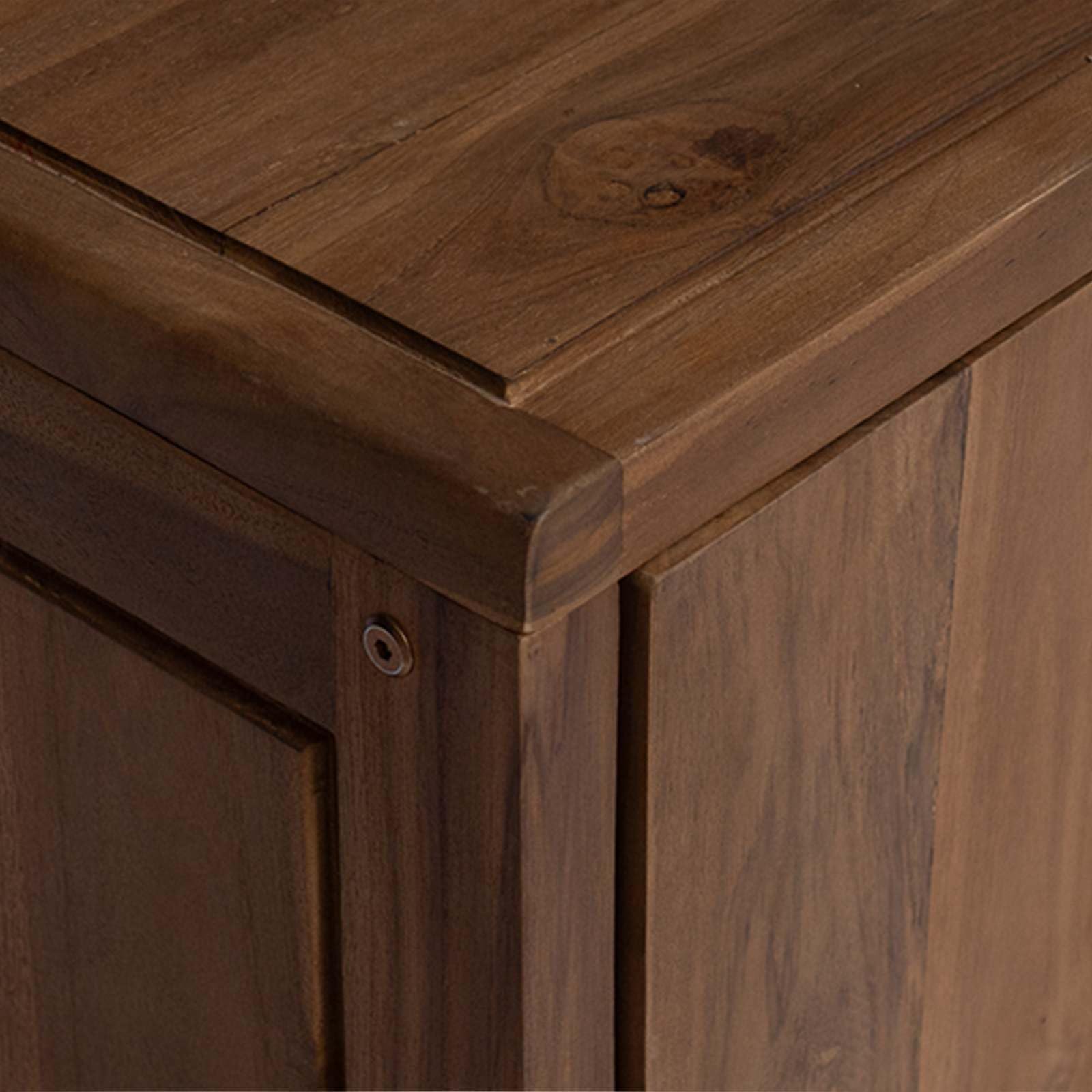 Mensola laterale da bagno in legno di teak, 45 x 30 x 70 cm