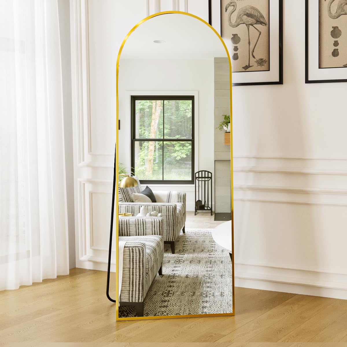Specchio a figura intera ad arco - 80 x 180 cm Specchio da terra ad arco grande