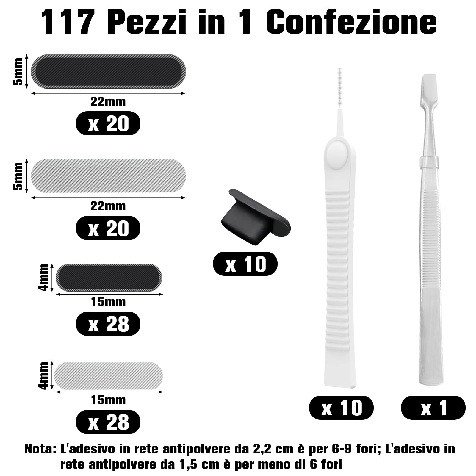 Kit Antipolvere Per IPhone - Retine E Tappi Per Altoparlanti E Fori - Foto 4