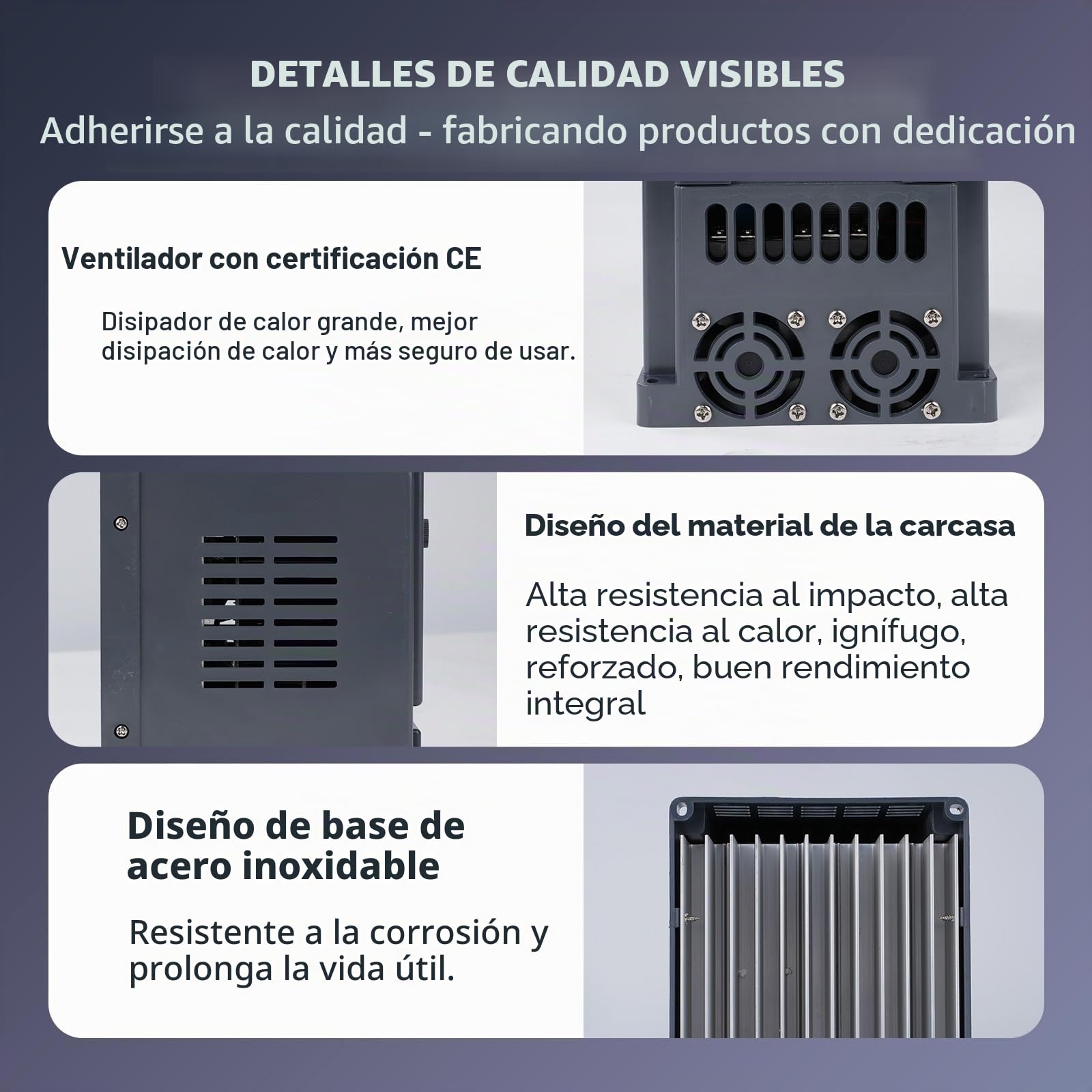 DEWIN Variador de Frecuencia Monofasico,2.2kW Entrada monofásica 220V Salida trifásica 380V,Variador de Frecuancia Regulador de Velocidad Motor(Modelo de fábrica:AT4-2200X)