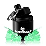 Eargasm Afterglow High Fidelity Earplugs - Reusable Glow-in-The-Dark Noise Reduction Hearing Protection Ear-Plugs with Carrying Case for Concerts, Festivals, Raves, Musicians, Live Music, Sports