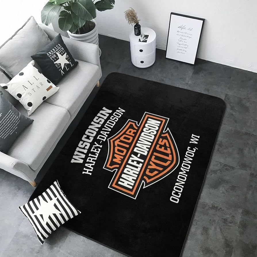 HARLEY DAVIDSON ハーレーダビッドソン　タフテッドラグ　カーペット HARLEY DAVIDSON ハーレーダビッドソン タフテッドラグ