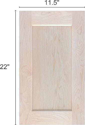 Miniatura 2 de Reemplazo frontal de puerta de gabinete de arce sin terminar - 11.5W x 22H