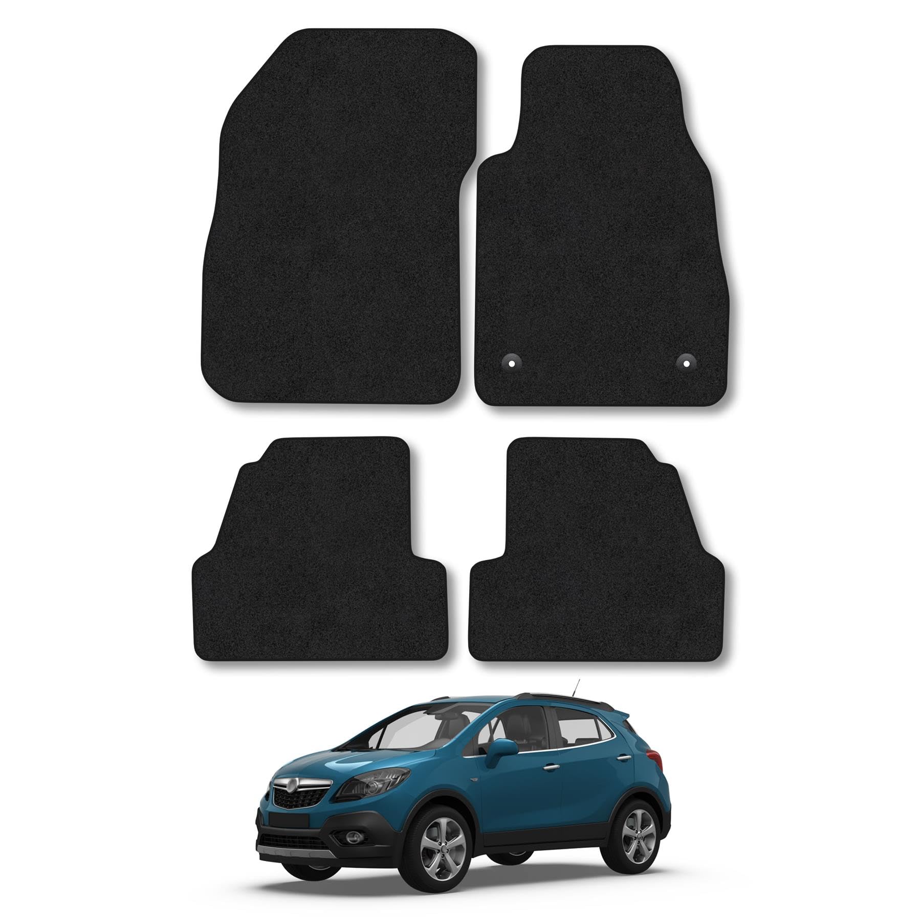 To fit Vauxhall Mokka 2012-2020 Black Tailored Car Mats [FW