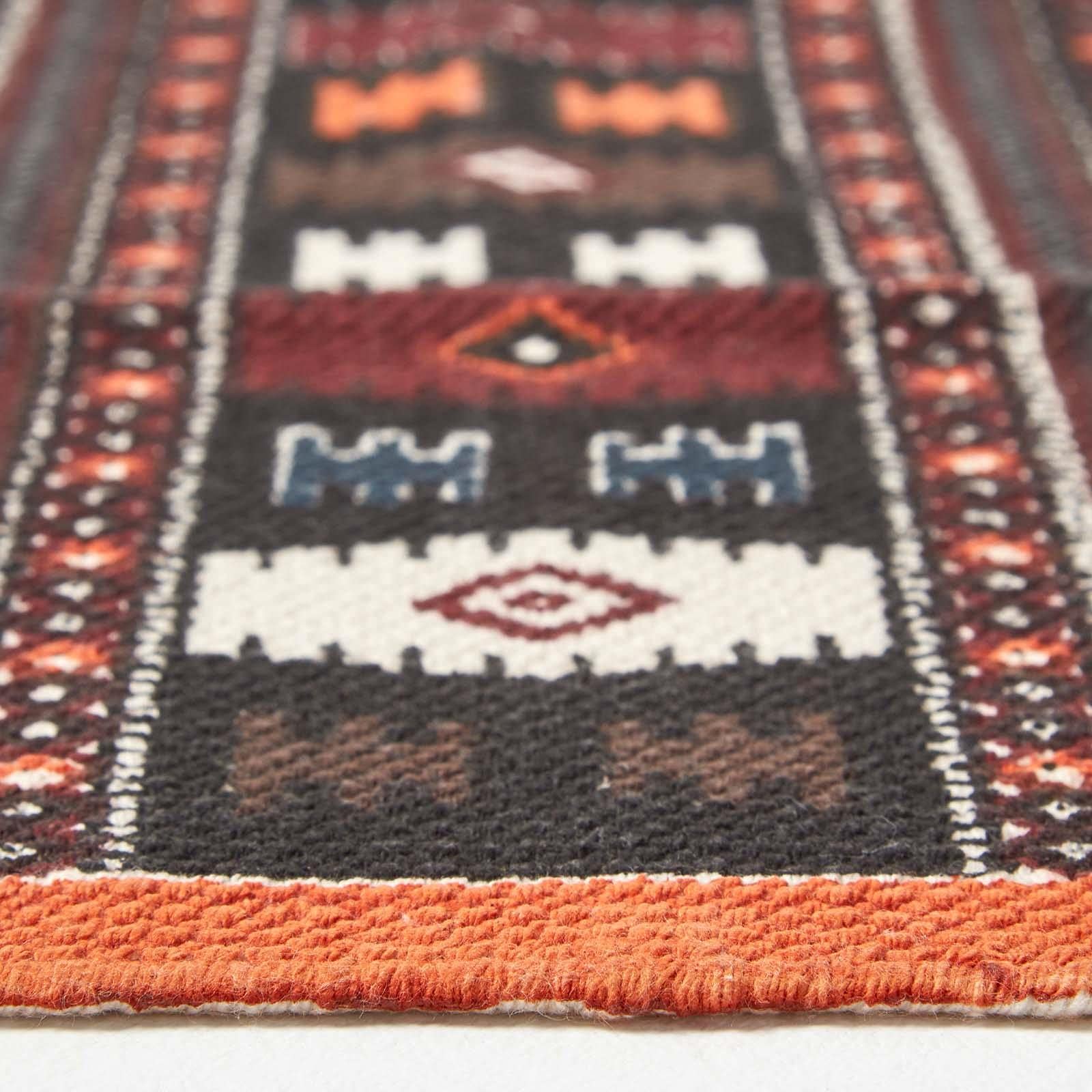 IC220 Tissés à la Main Tapis en Laine Ghashgai Kelim Nature
