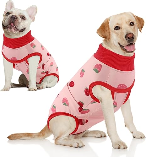 AOFITEE Traje de recuperación para perros, traje de recuperación quirúrgica para perros hembras, perros machos, mameluco acogedor para perro para