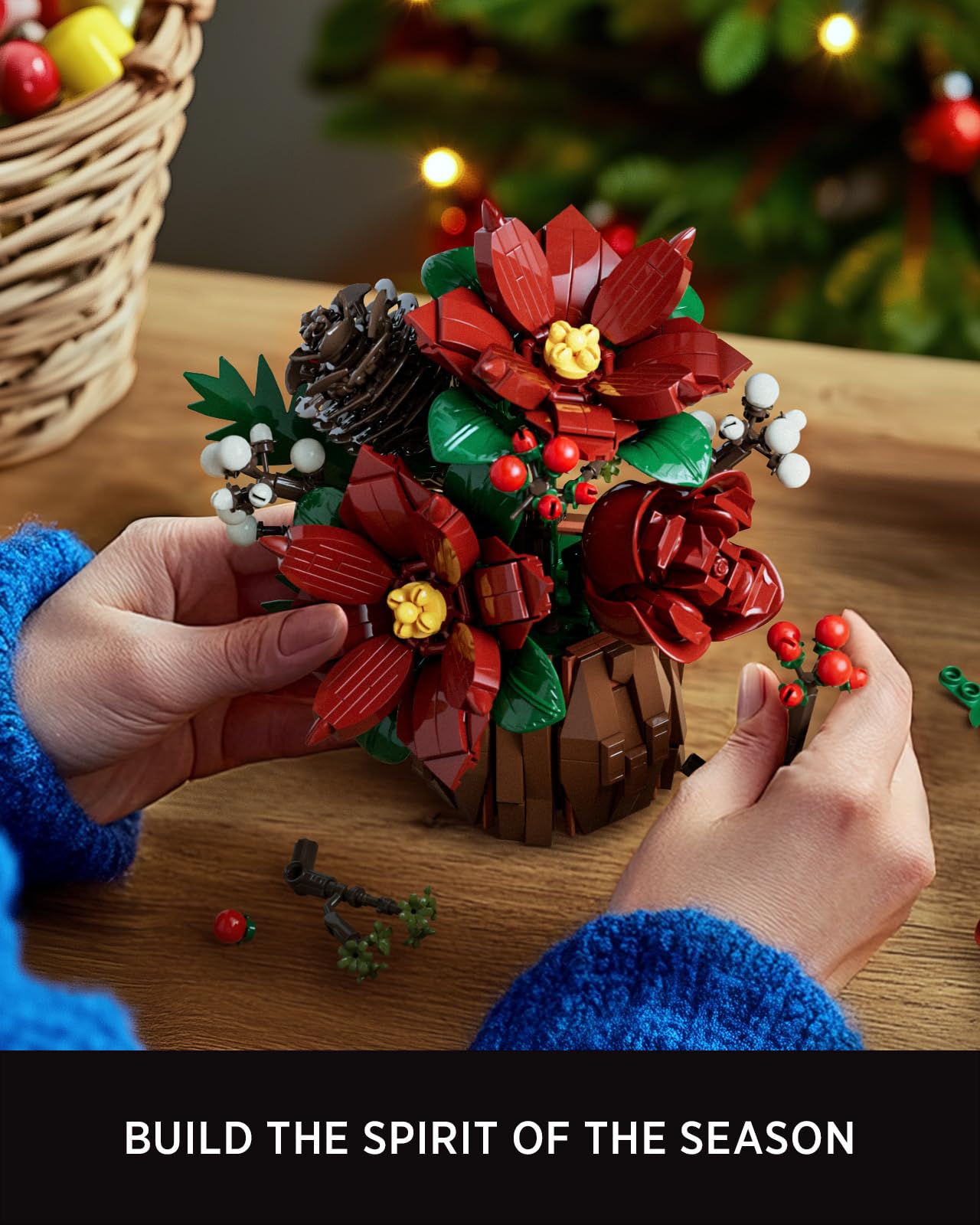 Nifeliz Botanicals Fleurs Set De Construction pour Adultes, Bouquet De Fleurs Convient pour La Décoration du Bureau à Domicile, Décoration & Cadeau pour Hommes et Femmes (767 Pièces, NF10347)