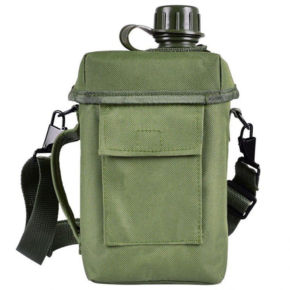 Vobumix 2l Military Water Kettle Army Water Canteen Portable Water Bottle for Hiking Climbing and Most Outdoor Activities