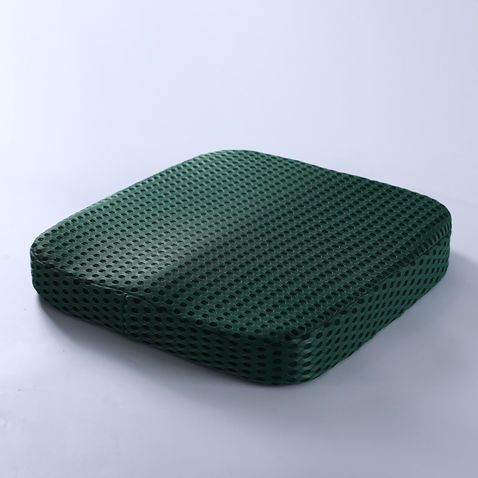 XFNWT Memory Foam Seat Cushion for Tailbone Sciatica Pain Relief - Orthopedic Coccyx Cushion for Office Chair, Car, Wheelchair, Long Sitting,Green-40 * 40 * 5.5cm