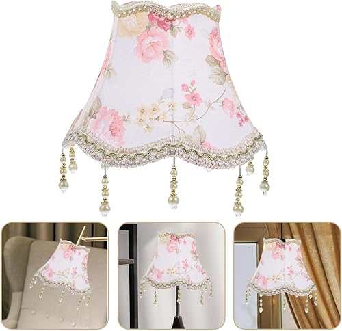Miniatura 9 de DOITOOL Pantalla de lámpara vintage con flecos, pantallas de lámpara antiguas de repuesto E27, pantallas de lámpara, pantallas de lámpara de