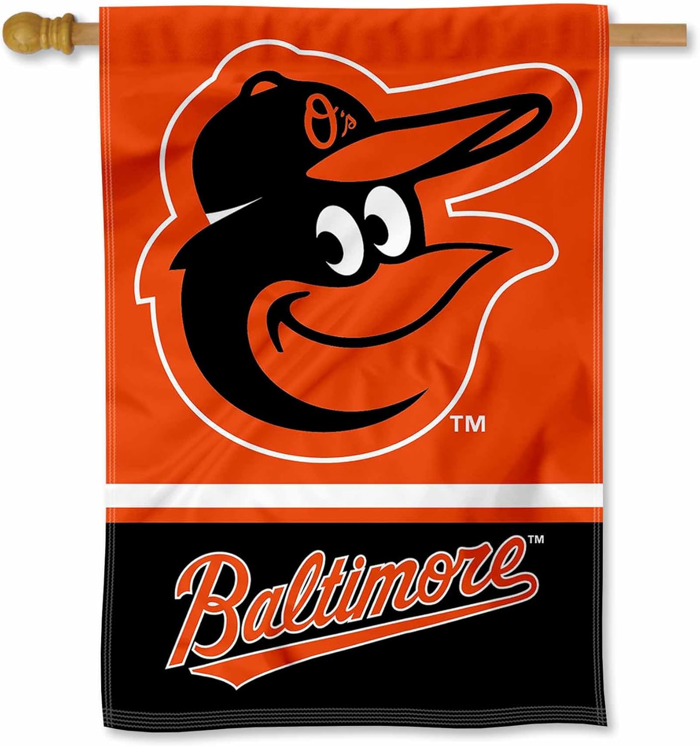 WinCraft Baltimore Orioles Two Sided House Flag
