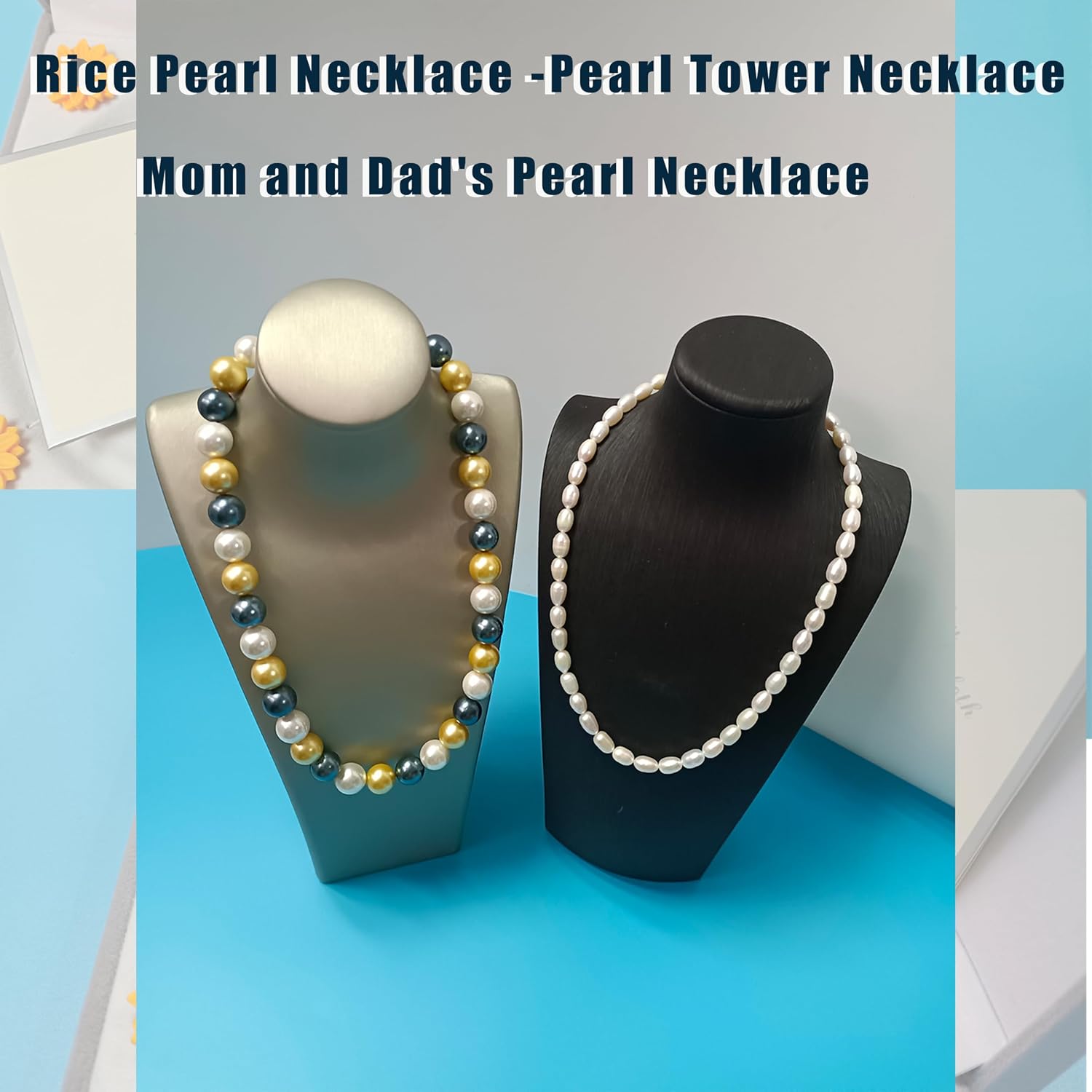 Women's Shell Pearl Necklace - 925 Sterling Silver Lobster Clasp, Colorful Mother of Pearl - Ideal for Birthday Gifts and Weddings