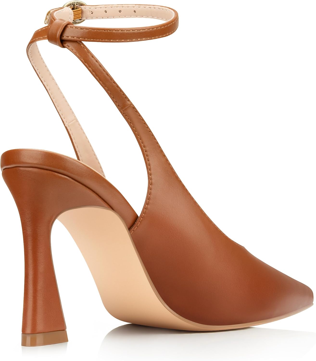 PARTY Womens Pointed Closed Toe Heels Stiletto Slingback High Heel for Women Dressy Pumps for Wedding and Office Work or Going Out - Image 5