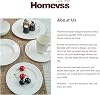 HomeVss Bone China Dinnerware Set, Embossed Pearl Design, 40 Piece Dinnerware Set