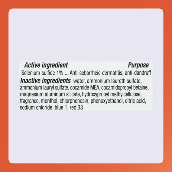 Rugby Selenium Sulfide Anti-Dandruff Shampoo - Blue Formula for Normal Hair - 7 Oz (1-Pack)