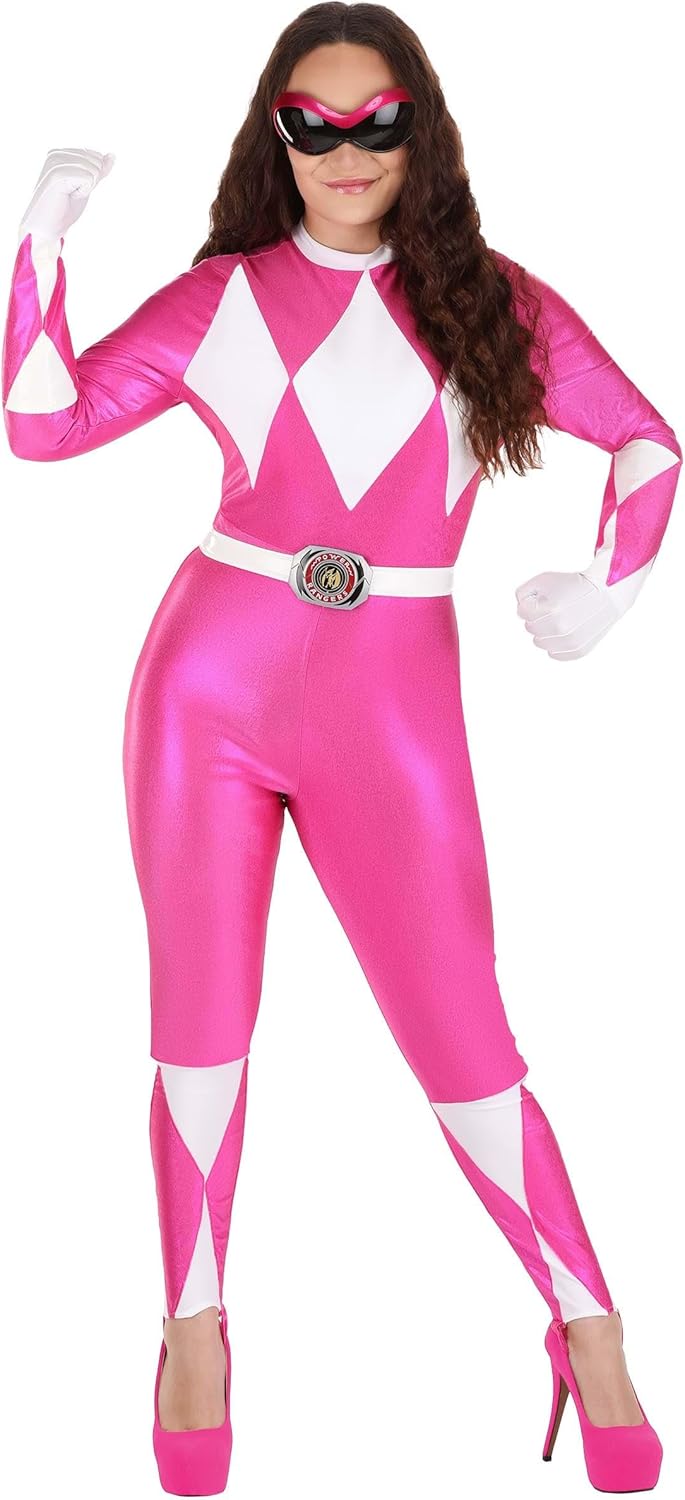 Miniatura 9 de Disguise Costumes Mighty Morphin Power Rangers Pink Ranger Sassy Womens Adult Bodysuit Costume