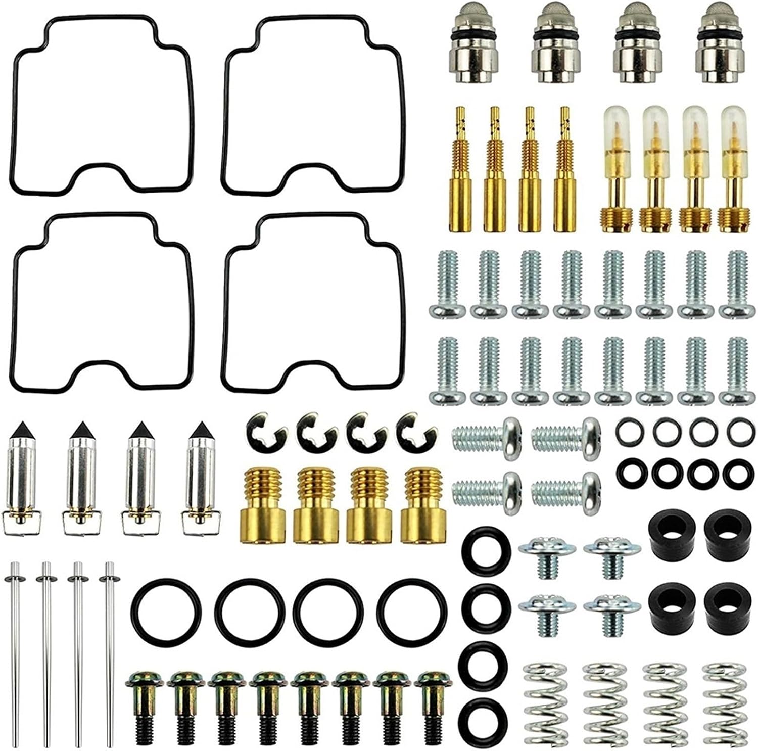 [Replacement] Zestaw naprawczy gaźnika, pasuje do Suzuki GSX600F GSX 600 600F dla Katana 1998-2006, dla 1998-2006 GSX600F dla Katana, wymień 26-1694 RHHRSM