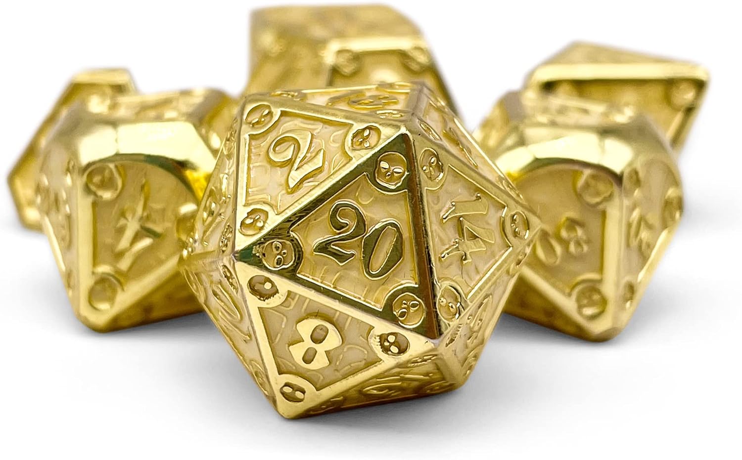 Norse Foundry Dungeon Delve Blood Oath Metal Dice Set - Forge Your Adventure: Premium Zinc Alloy D20 Dice Set - Complete Set for TTRPG - Boost Your Gaming Experience with Metal Dice