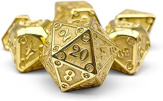 Norse Foundry Enchanted Parchment Dungeon Delve Set of 7 Metal Dice