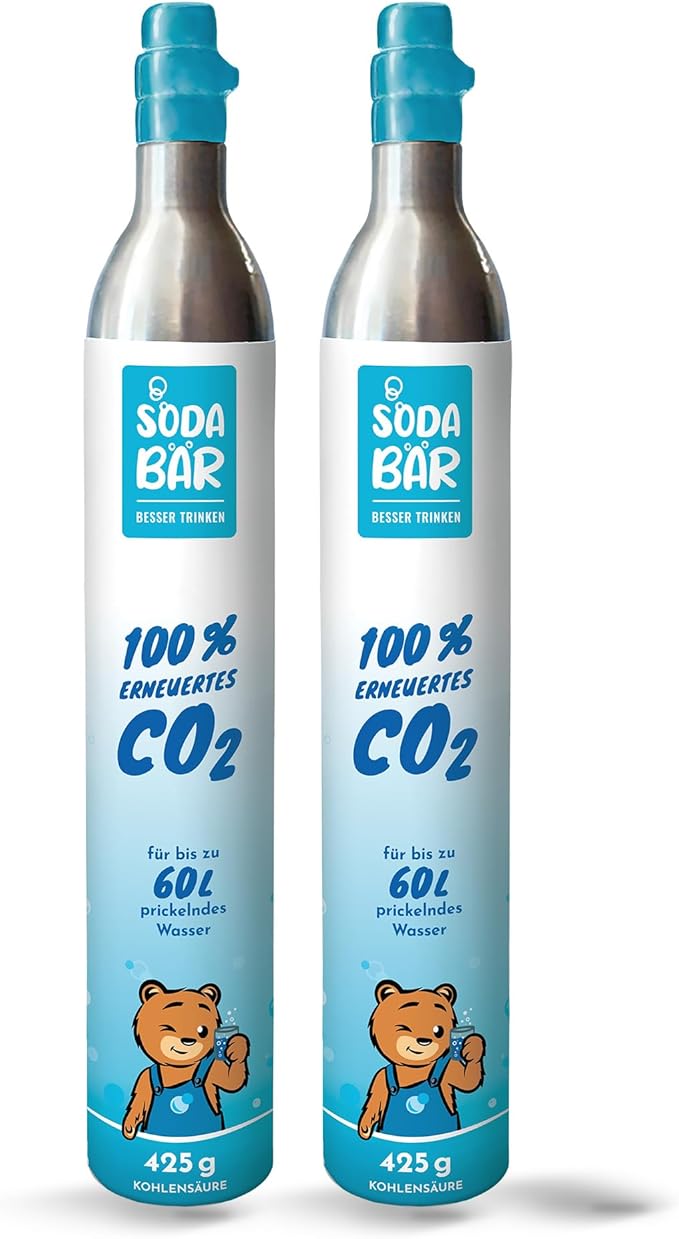 SodaBär Cylindre de CO2 pour Grohe Blue Aarke, REHAU, SodaPop, Brita
